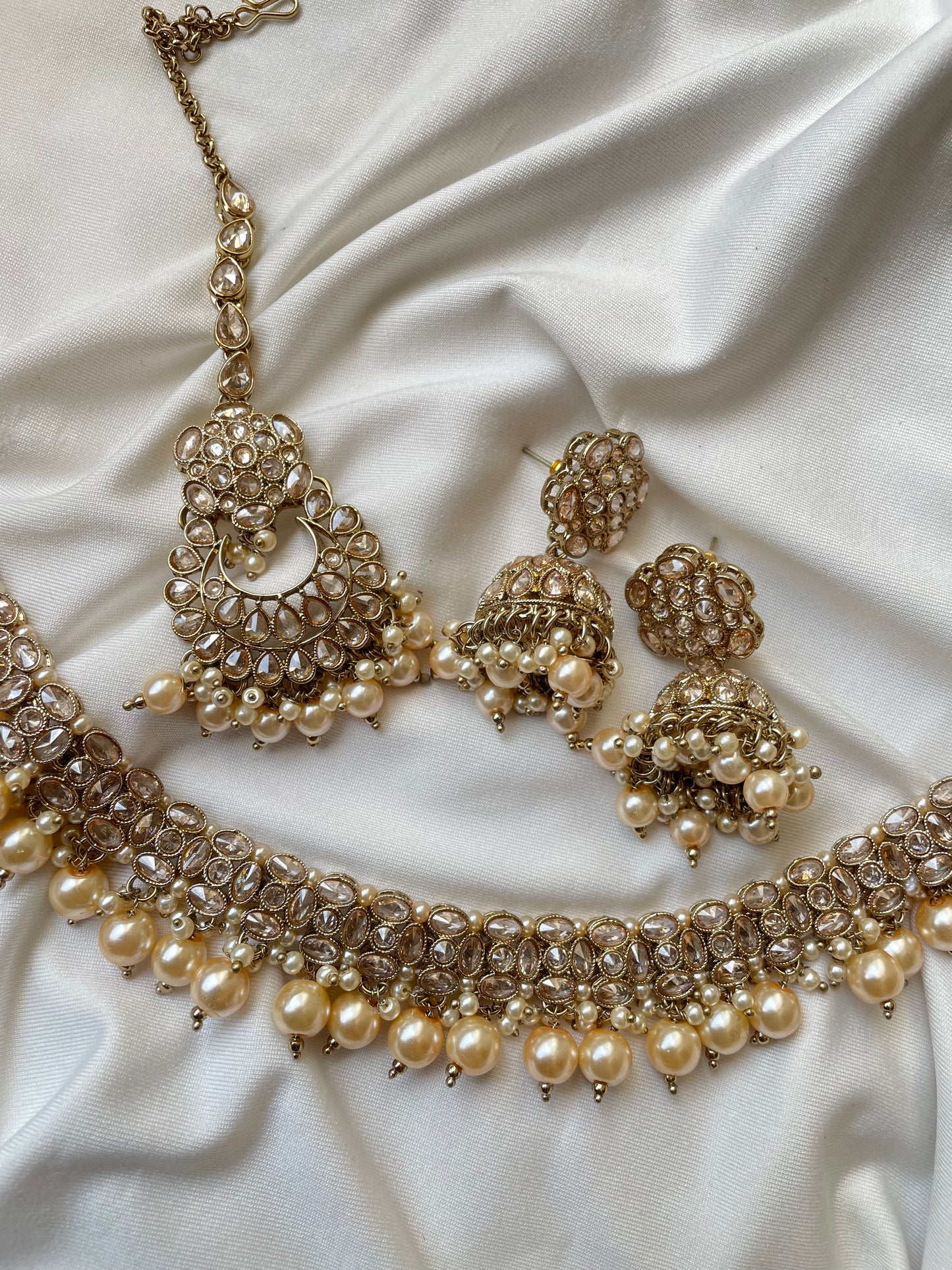 Swarna Gold Plated Kundan Necklace Set