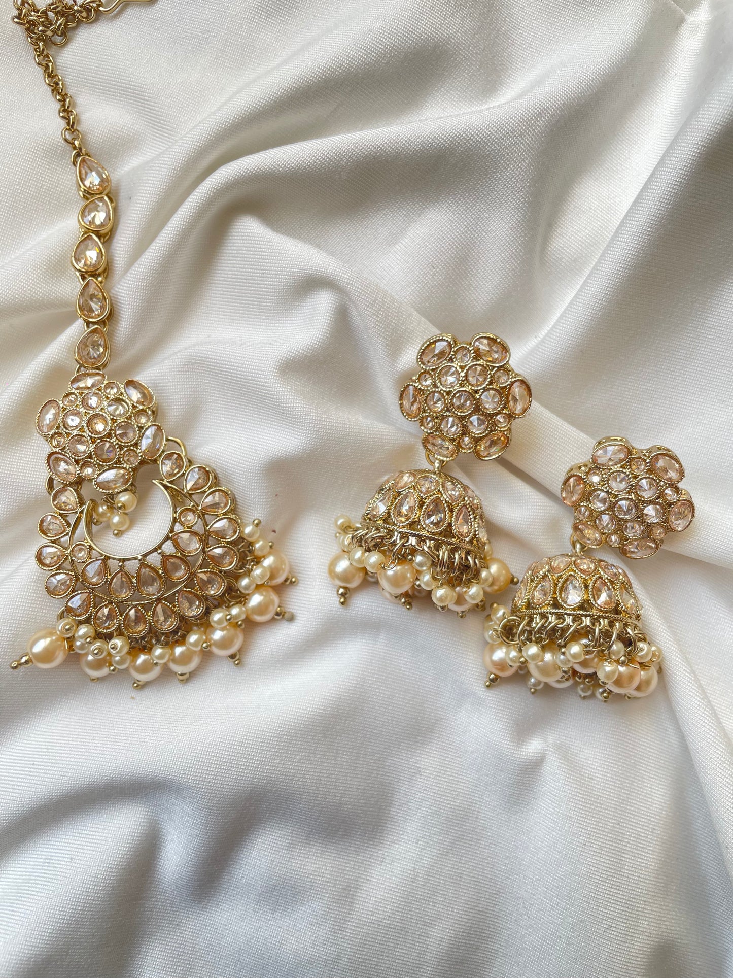 Swarna Gold Plated Kundan Necklace Set