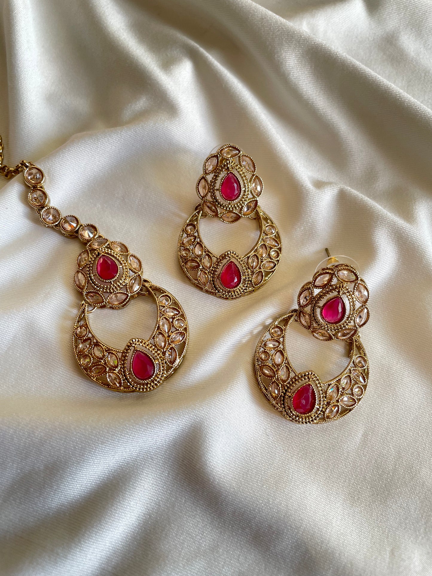 Chandanhaar Gold Plated Kundan Necklace Set