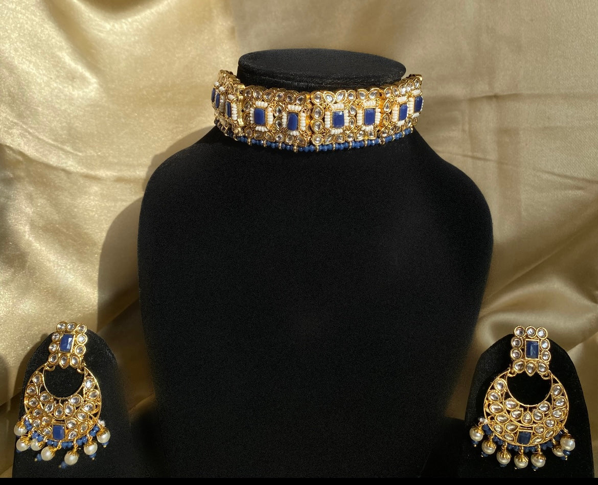 Indrani Gold Plated Kundan Necklace Set