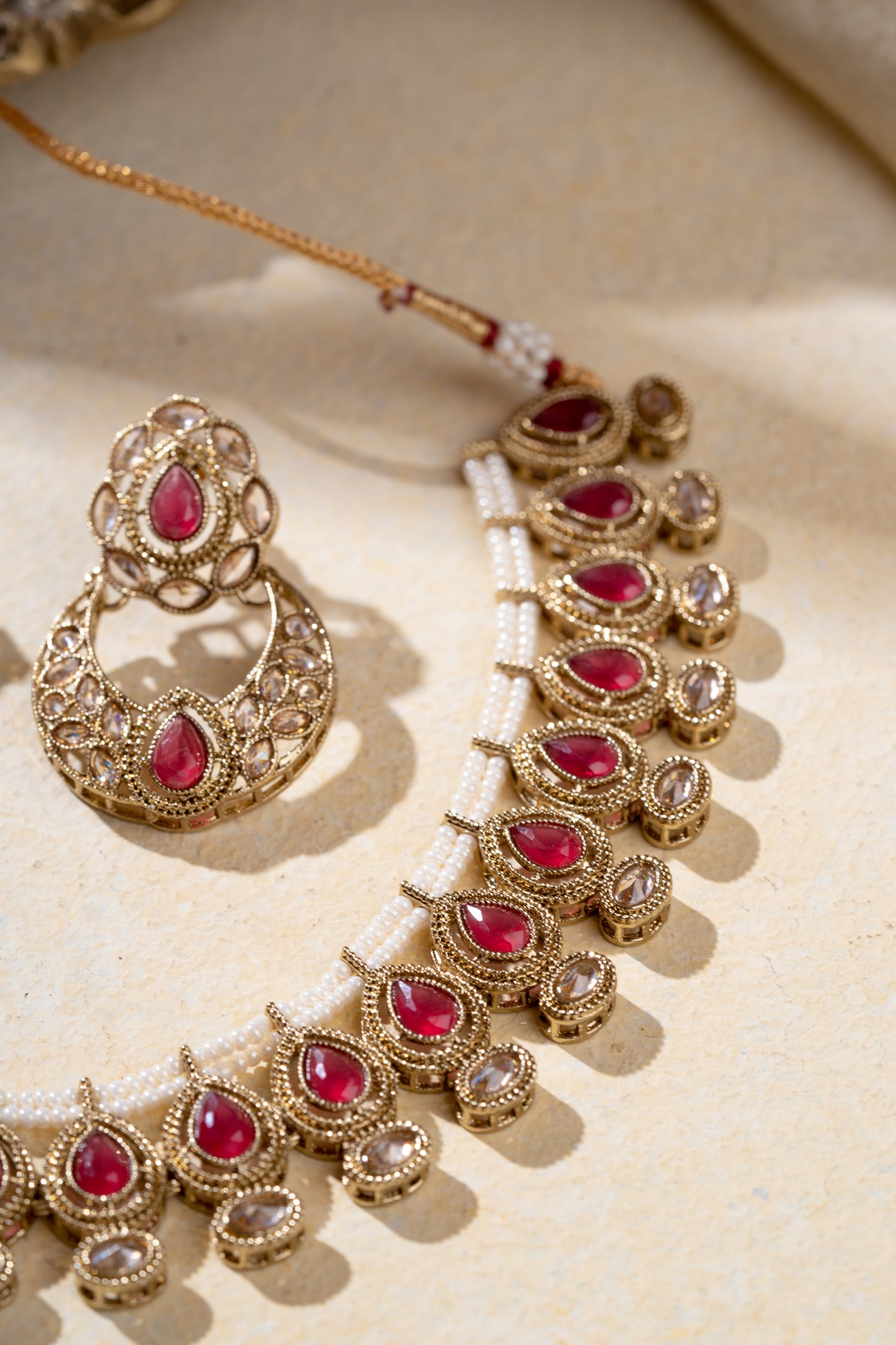 Chandanhaar Gold Plated Kundan Necklace Set