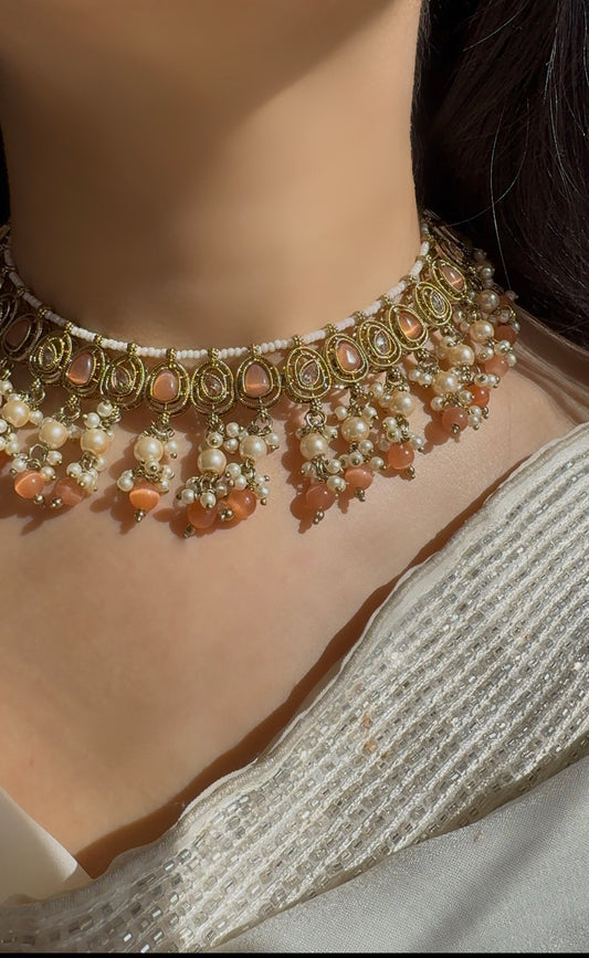 Vaishnavi Gold Plated Kundan Necklace Set